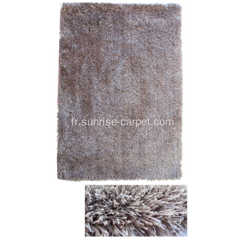 Polyester élastique et viscose Shaggy Rug